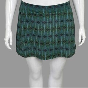 L.L. Bean Vista Camp Skort - Abstract Green - Misses Size XL